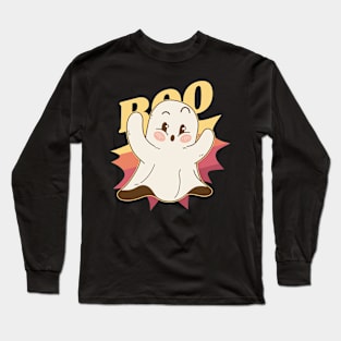 Boo-tiful Friend: Ghostly Charm Long Sleeve T-Shirt